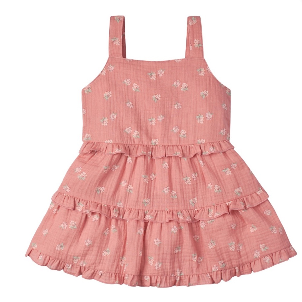Modern Moments by Gerber Toddler Girls Tiered Gauze Dress, Size 3T